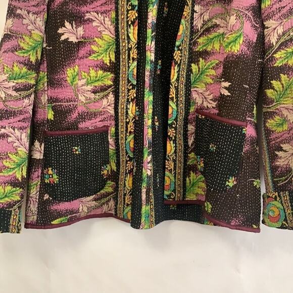 JOSHI TROPICAL PRINT BLAZER SIZE L - Picture 8 of 10